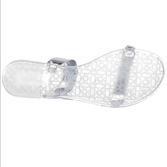 Badgley Mischka | Jeweled Sandal PVC Slides - Picture 2 of 5